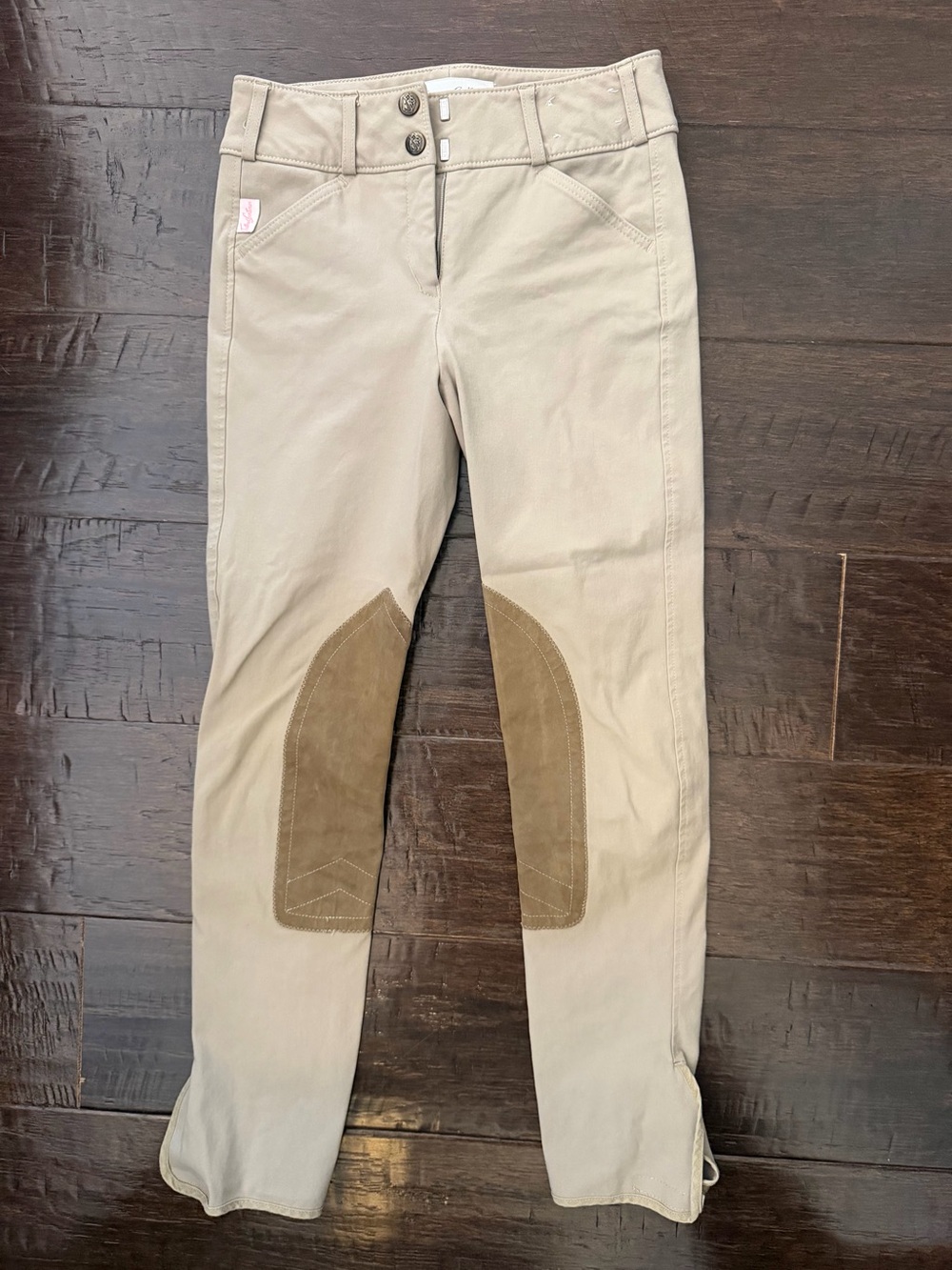 Tailored Sportsman size 22-Riding Breeches with Knee Patches - Tan